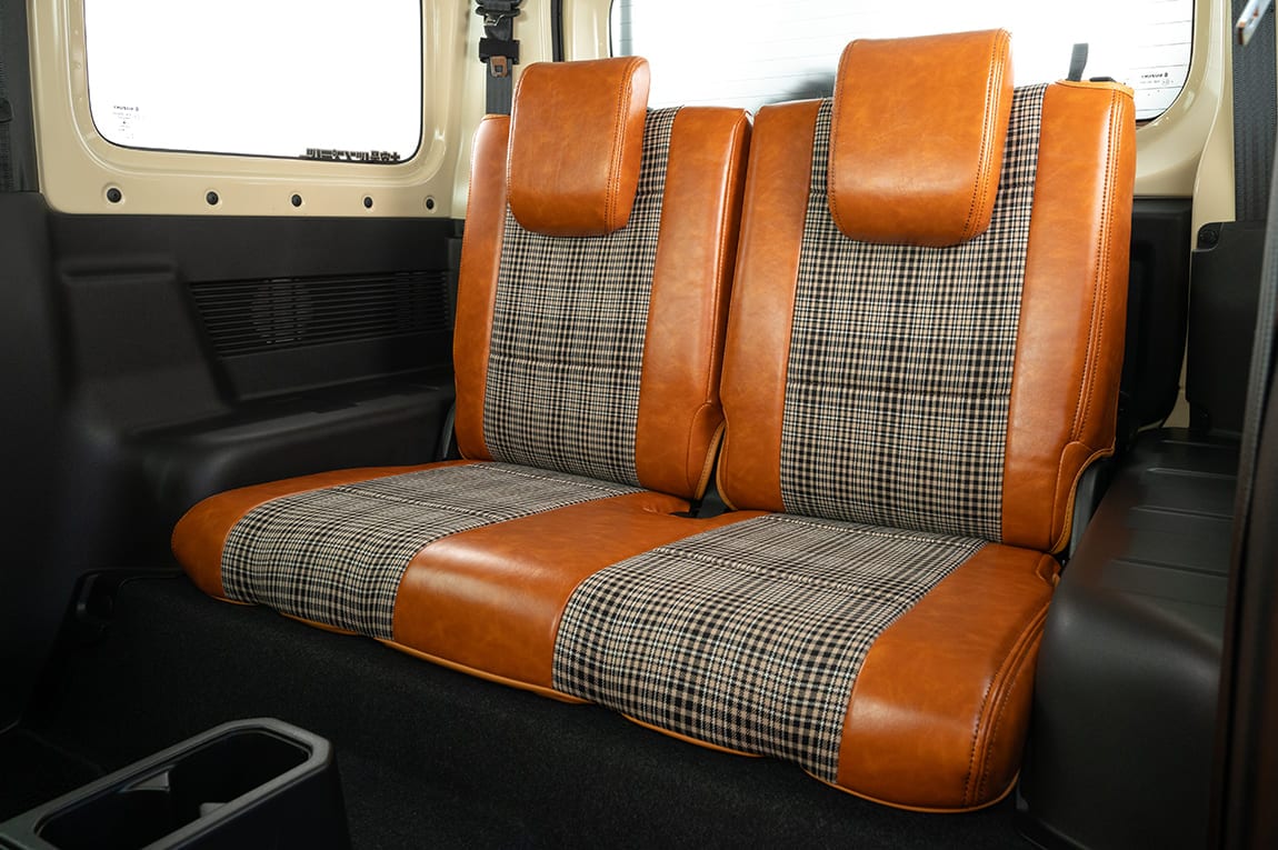 シートカバー オールド × チェック 一台分 JB64、JB74用 | JB64