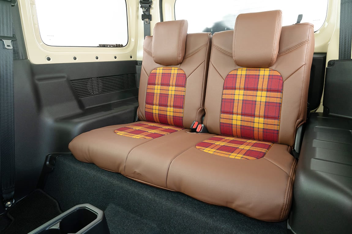 シートカバー モカ × チェック 一台分 JB64、JB74用 | JB64・JB74