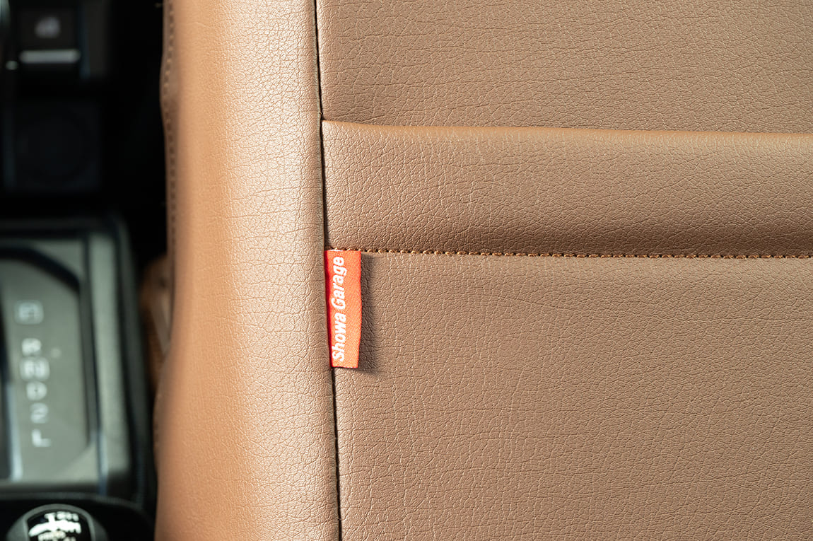 シートカバー モカ × チェック フロントのみ ジムニーJB64/ジムニー