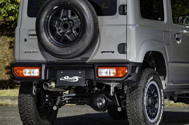 【送料込】ジムニーJB23W リアショートバンパー 塗装済 ABS製 カスタム ジムニー JB23 リアショートバンパー 塗装取付込 : エアロ.カスタム