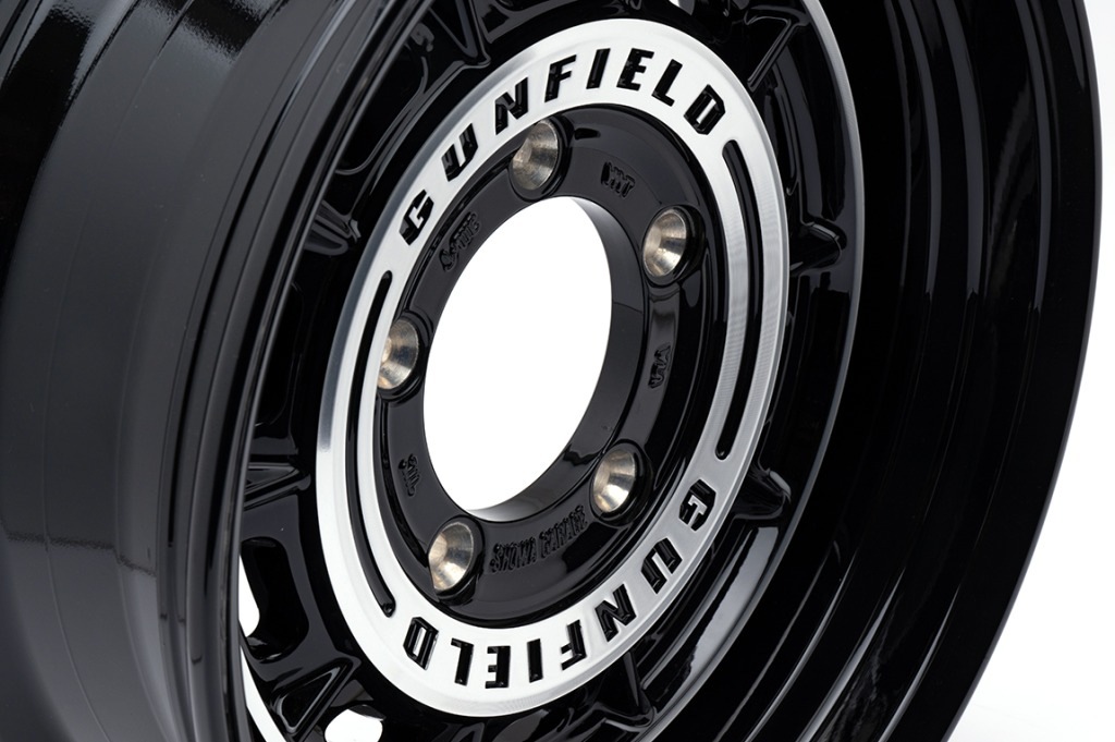 GUNFIELD 16×5.5J+20 ブラックポリッシュ 1本 ジムニー JB64、JB23など