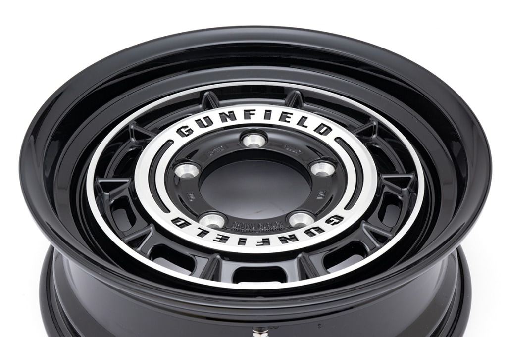 アルミホイール 16インチ GUNFIELD 16×5.5J+20 ブラックポリッシュ 1本