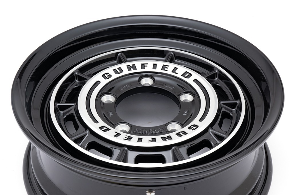 GUNFIELD 16×5.5J+20 ブラックポリッシュ 1本 ジムニー JB64、JB23など