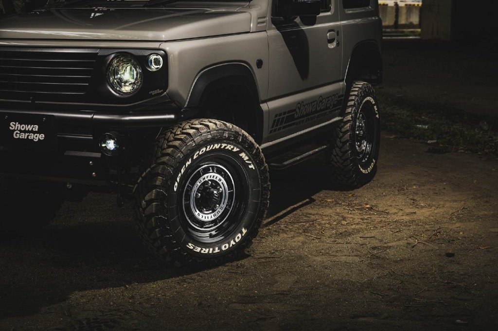 GUNFIELD 16×5.5J+20 ブラックポリッシュ 1本 ジムニー JB64、JB23など