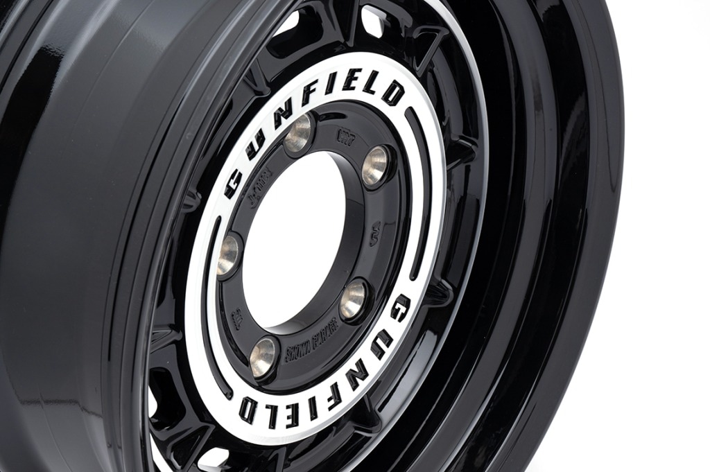 GUNFIELD 16×6.0J±0 ブラックポリッシュ 1本 ジムニーシエラ・ジムニー