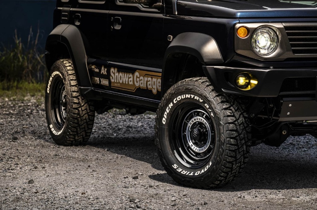 GUNFIELD 16×6.0J±0 ブラックポリッシュ 1本 ジムニーシエラ・ジムニー