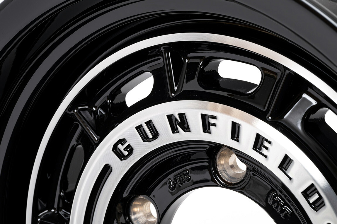 GUNFIELD 15×6.0J ±0 ブラックポリッシュ 1本 ジムニーシエラ