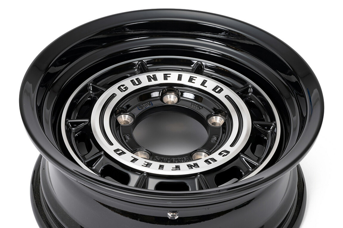 GUNFIELD 15×6.0J ±0 ブラックポリッシュ 1本 ジムニーシエラ