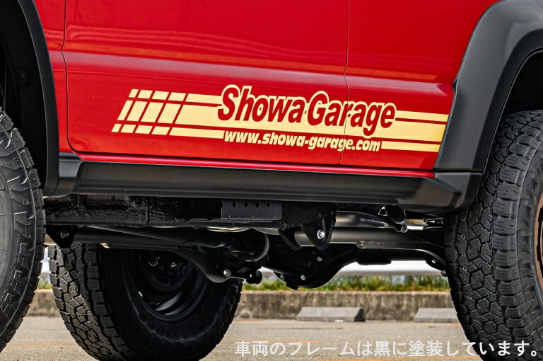 AESサイドガーニッシュ ジムニーノマド JC74用 シボ調ブラック 塗装
