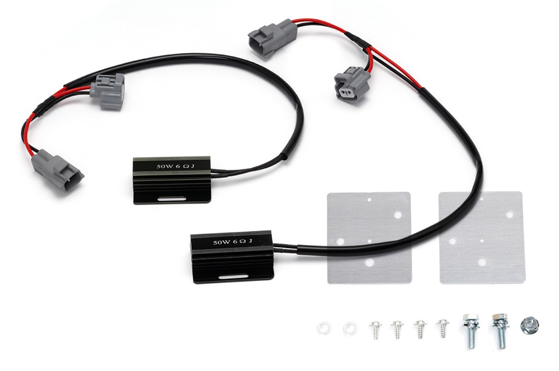 LEDウィンカー用カプラーオン抵抗 取付けプレートセット ジムニー JB64