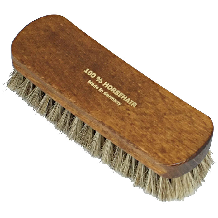 ドイツブラシ デラックス 小 馬毛 靴ブラシ ホコリ落とし 高級