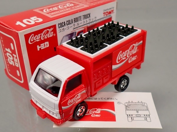 新品] 日本製 トミカ 105-3 コカ・コーラ ルートトラック | トミカ 赤