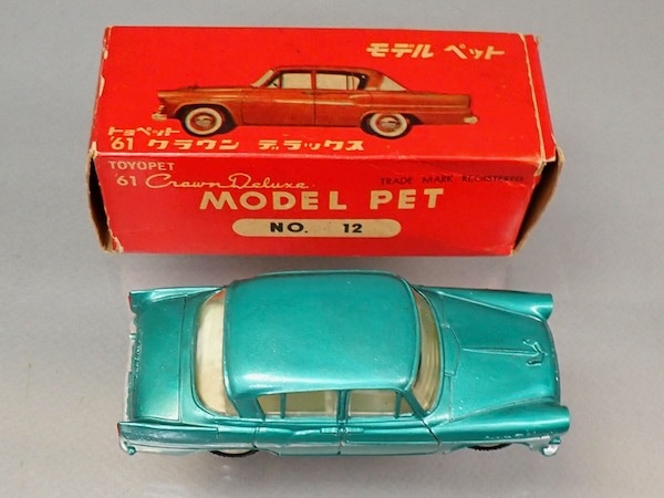 モデルペット当時物No.12SPトヨペットクラウンパトカー1960年代希少ATC