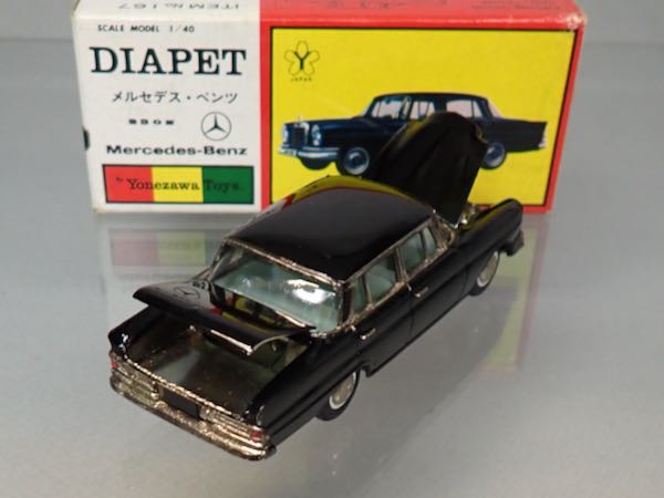 ダイヤペット当時物D-167メルセデスベンツ230Sレアカラー1967年製美品 ダイヤペット 167 メルセデスベンツ 230 S 黒 | 大盛屋 初期