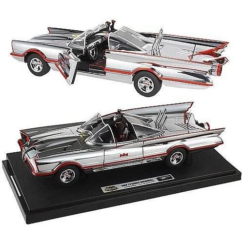 MATTEL HOTWHEELS 1/18�ʥ������� DC���ߥå�75th �ž�) 1966 �Хåȥޥ� TV ���꡼�� �Хåȥ⡼�ӥ� 1966 TV SERIES BATMOBILE