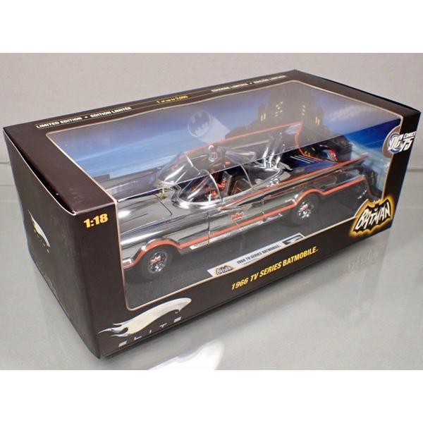 MATTEL HOTWHEELS 1/18�ʥ������� DC���ߥå�75th �ž�) 1966 �Хåȥޥ� TV ���꡼�� �Хåȥ⡼�ӥ� 1966 TV SERIES BATMOBILE