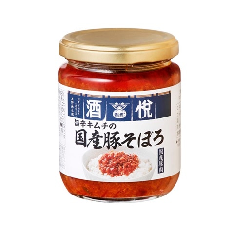 酒悦暖簾 旨辛キムチの国産豚そぼろ（210g）（804554）