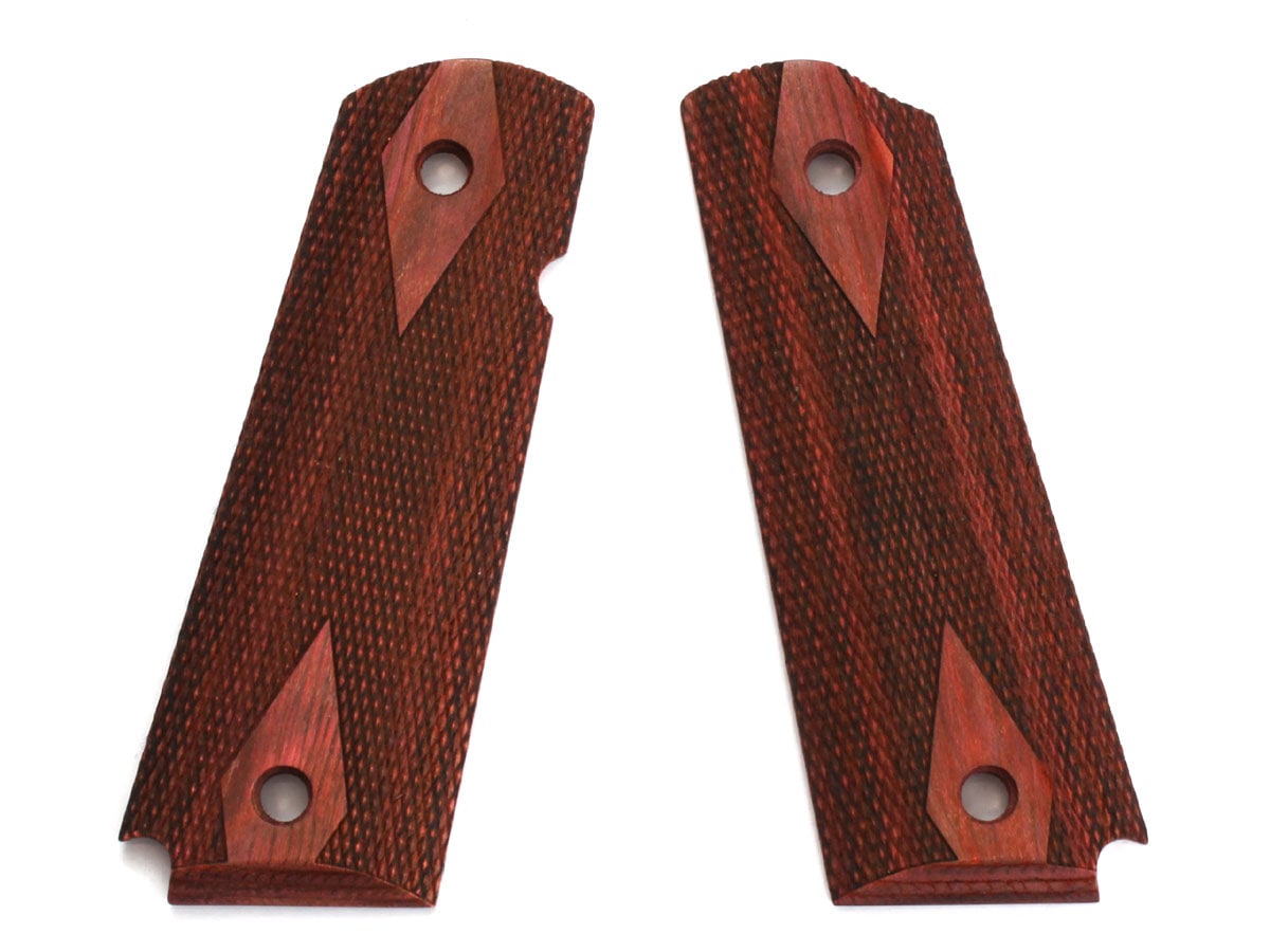 エラン ヘレッツ 木製グリップ フルチェッカー 1911 オフィサーズ MGC