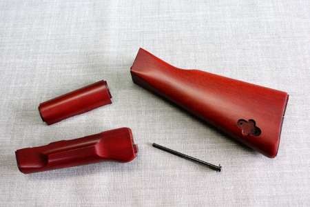 マルイ　AKM 木製ストックと純正部品 RA-TECH 木製ハンドガード＆ストックセット 東京マルイ AKM GBB