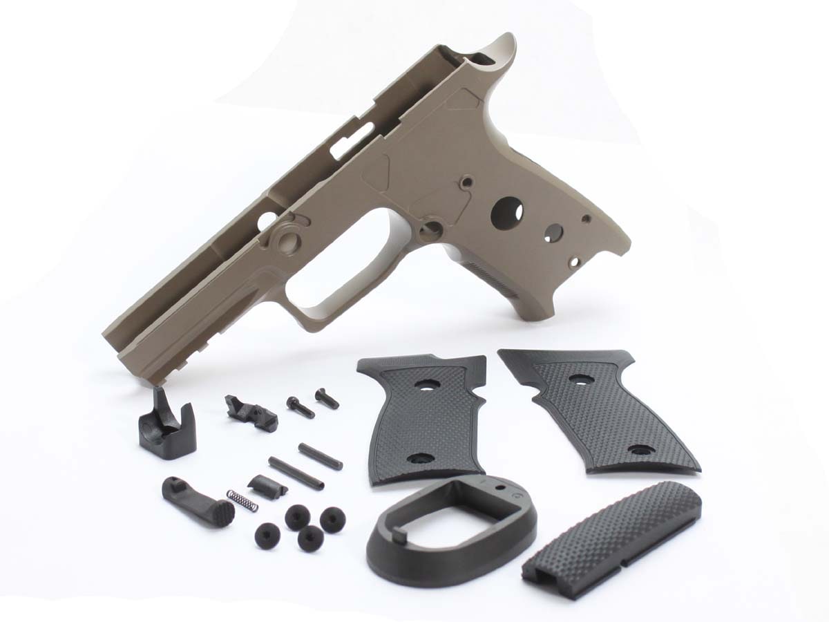 FCW P320 AXG プラフレームキット ブラック グリップ ロアフレーム FCW P320 AXG プラフレームキット ブラック グリップ ロアフレーム