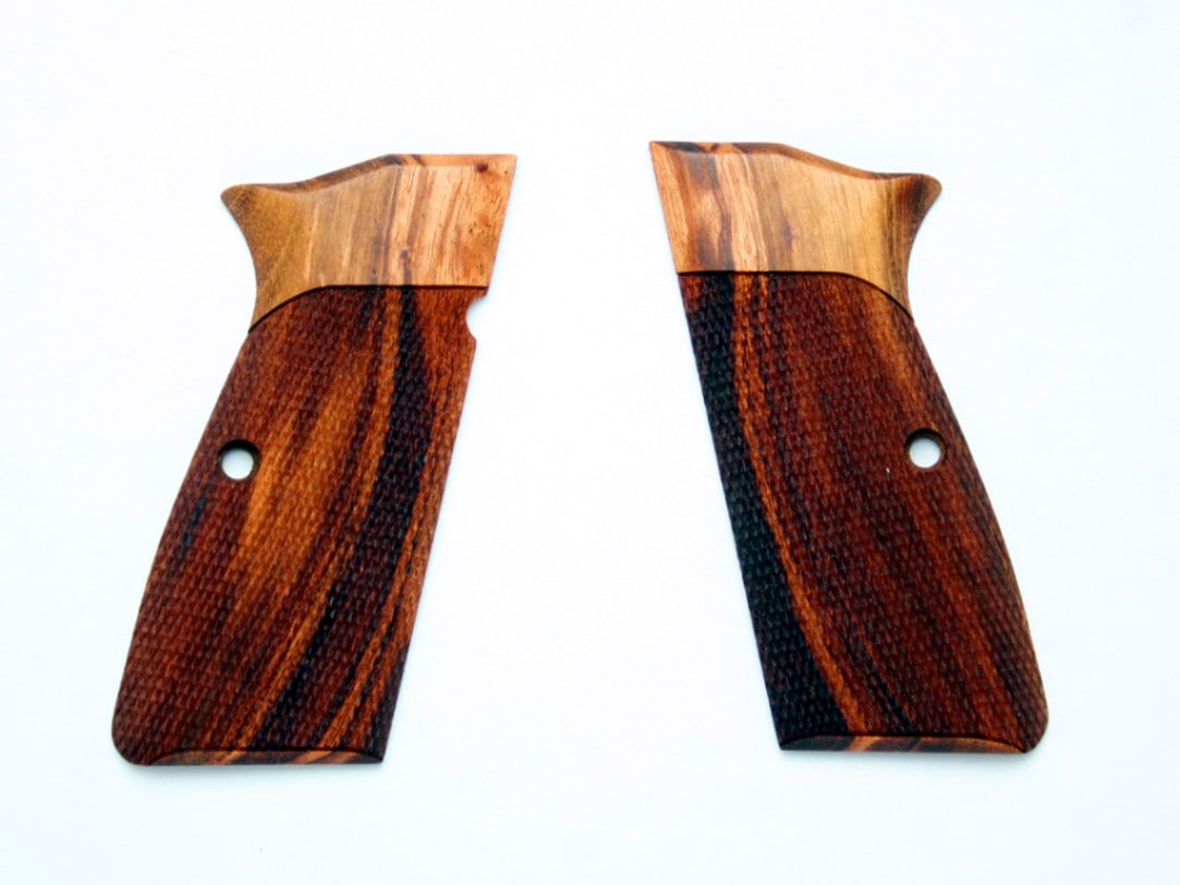 Hogue BrowningHi-Power対応 ゴンカロアルベス木製グリップ | グリップ