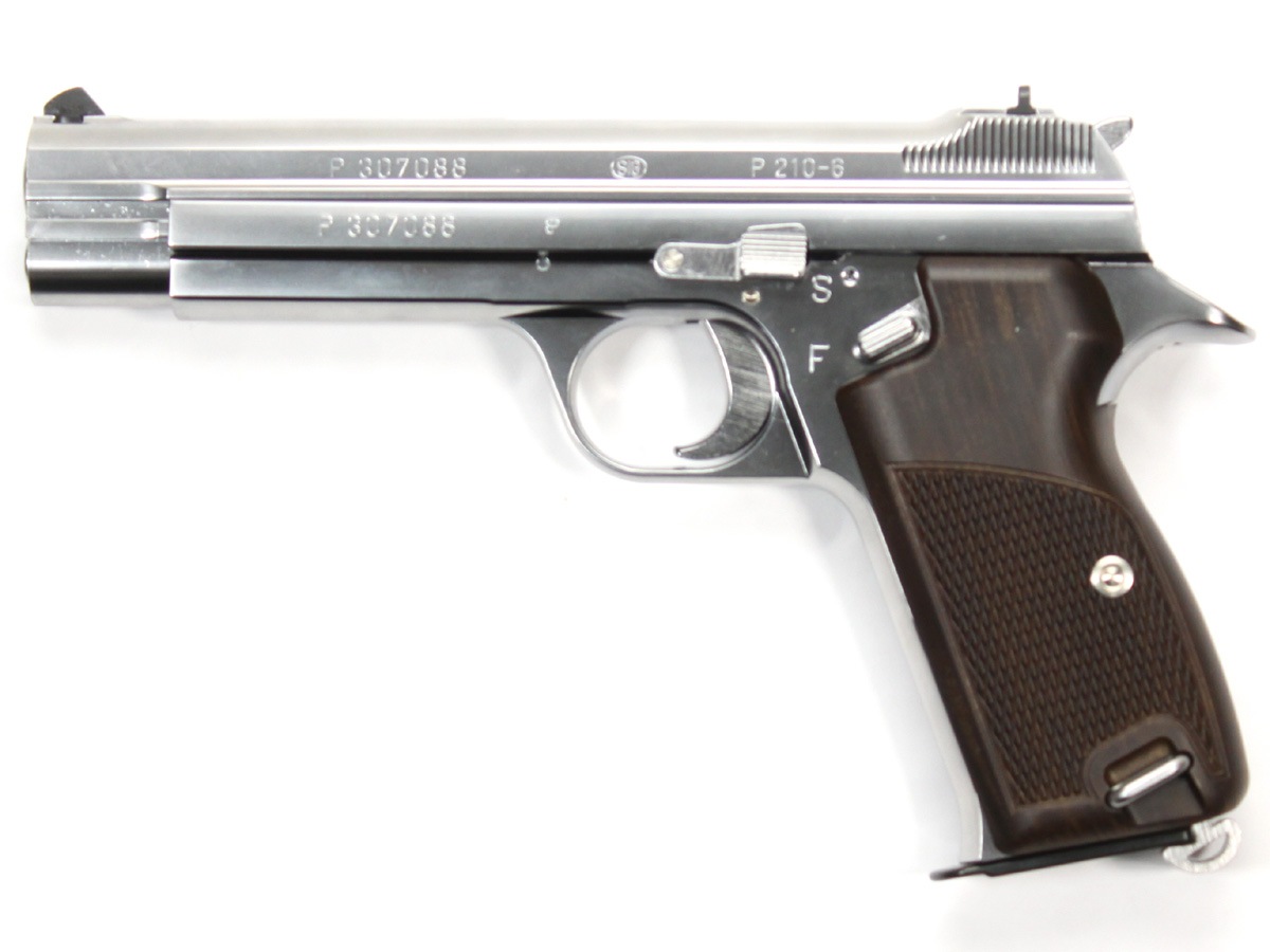 6mmBBガスブローバックガン SIG P210-6シルバーABS マルシン 6mmBBガスブローバックガン SIG P210-6 シルバーABS