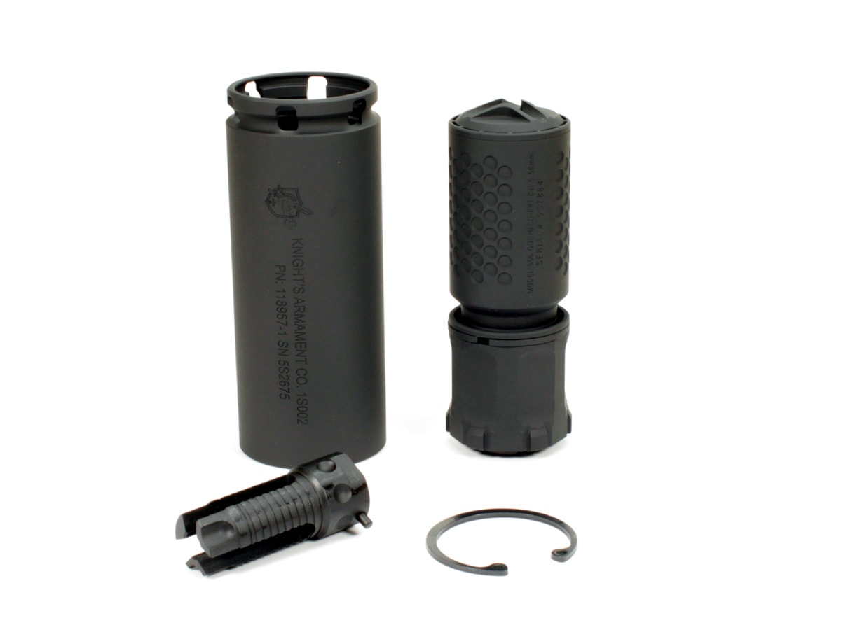 IRON AIRSOFT KAC QDC/MCQ-PRTタイプサプレッサーセット ブラック