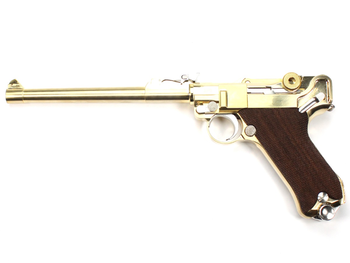 マルシン 金属製モデルガンダミーカート仕様 LUGER P-08 8インチ LANGE
