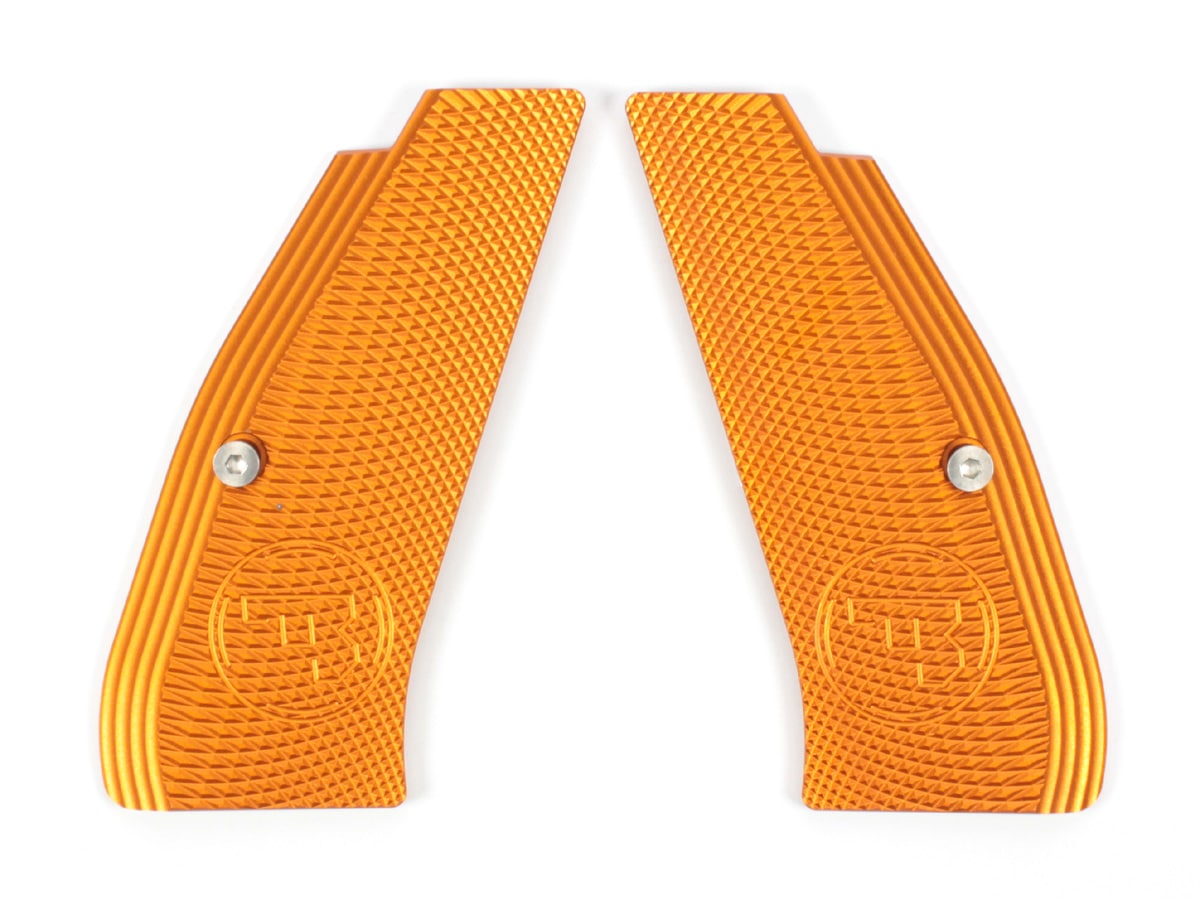 KJ WORKS Cz75 / SP-01共用 Czピストルロゴ入りアルミニウムグリップ