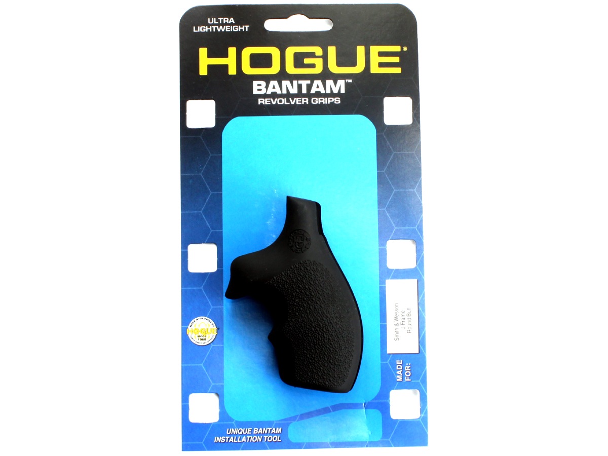 Hogue S&W Jフレーム ラウンドバット用ラバーグリップ Black