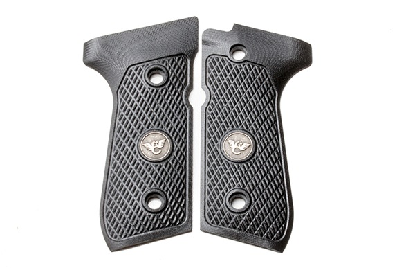 新品　ベレッタ 各社M9 M92用アルミグリップ　BERETTAロゴ入り Amazon.co.jp: 各社M92F / 東京マルイM9A1 対応 ベレッタ ロゴ