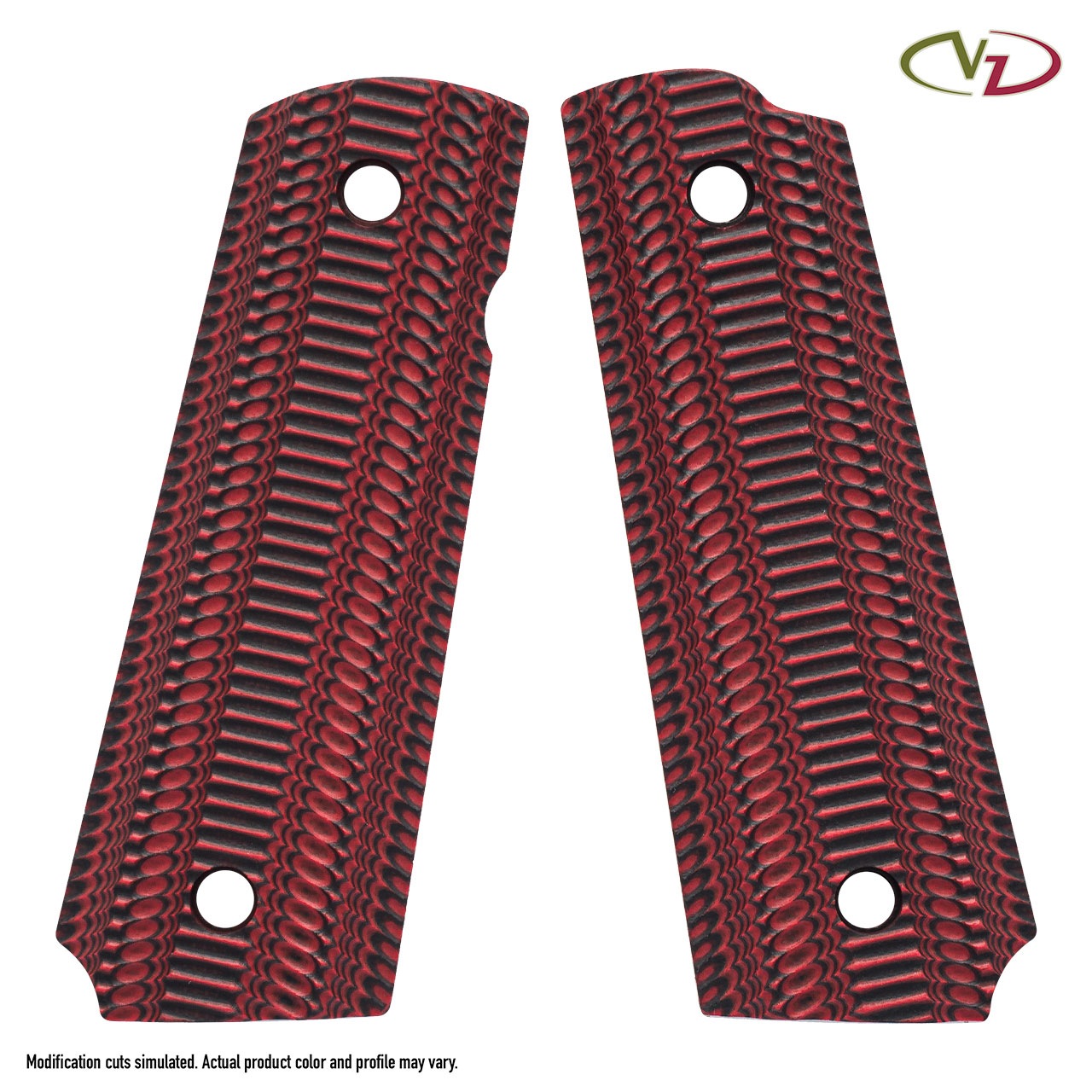 VZ GRIPS 1911系グリップ ダブルダイヤモンド ブラック ピン
