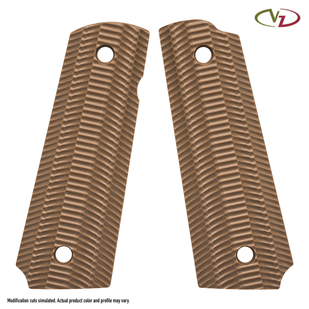 VZ GRIPS 1911系グリップ エイリアン ミリタリーブラウン G10