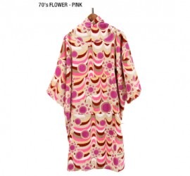 TOWEL PONCHO [70's FLOWER��PINK]