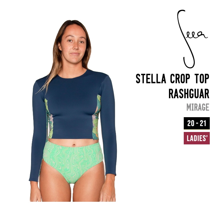 【SALE／10%OFF SEEA ラッシュガード トップ クロップ ステラ STELLA TOP CROP サーフィン・ボディボード