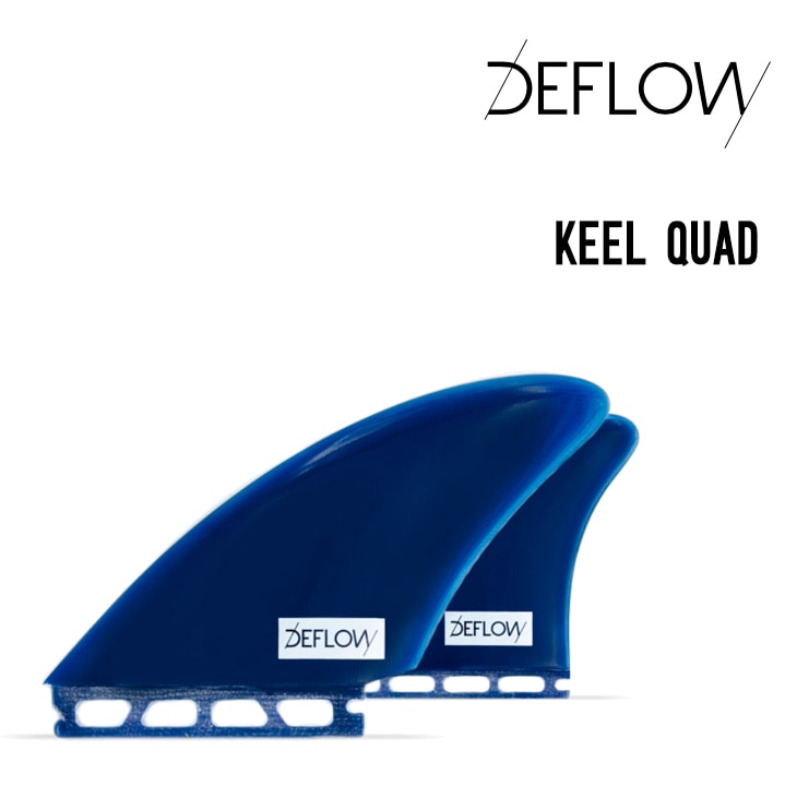 DEFLOW サーフボードフィン 4枚セット クワッドフィン DEFLOW サーフボードフィン 4枚セット クワッドフィン FISH QUAD