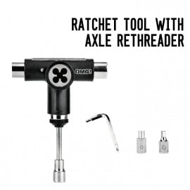 RATCHET TOOL WITH AXLE RETHREADER
