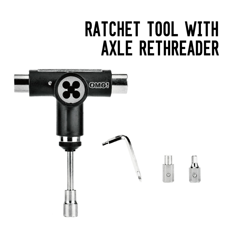 RATCHET TOOL WITH AXLE RETHREADER