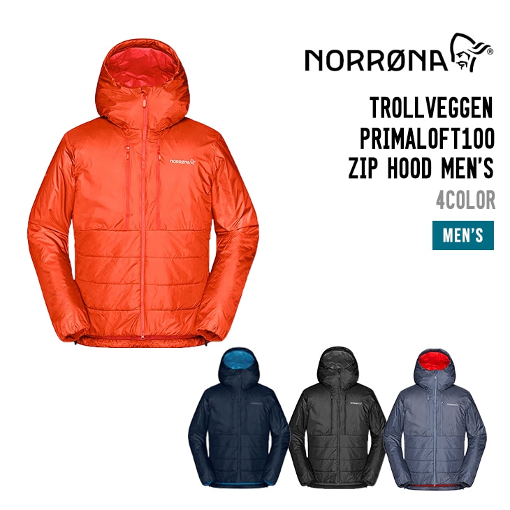 NORRONA TROLLVEGGEN PRIMALOFT100 ZIP HOOD MEN'S | SIDECAR ONLINE SHOP