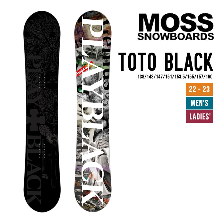 スノーボード MOSS TOTO BLACK 155センチ モス トト ブラック MOSS TOTO BLACK | SNOW,スノーボード,MOSS