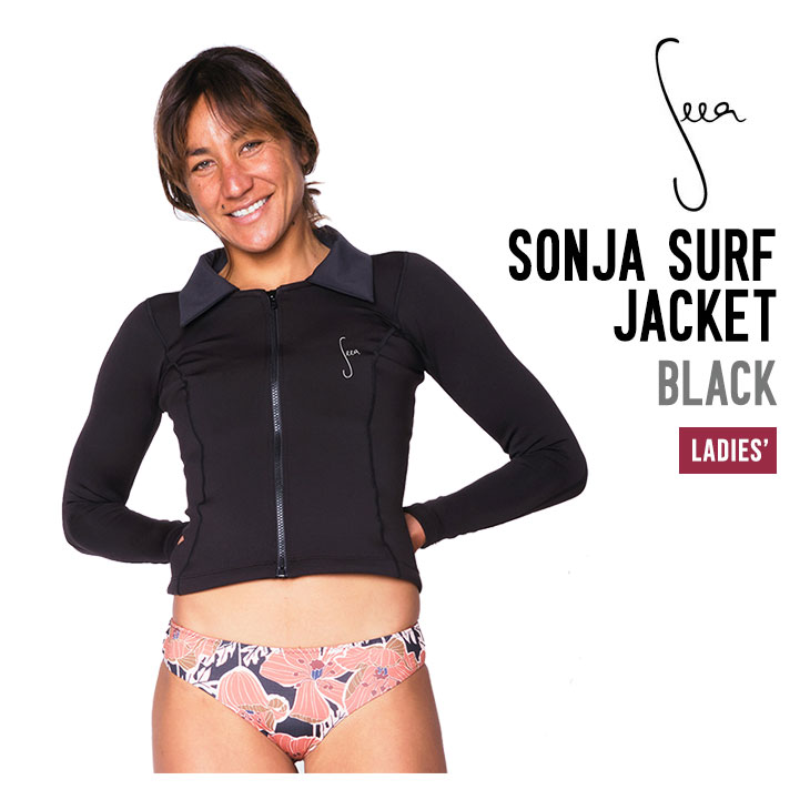【SEEA】サーフジャケット 黒 Sonja (RC-Skin) シーア ソンジャ サーフ ジャケット SEEA SONJA SURF JACKET