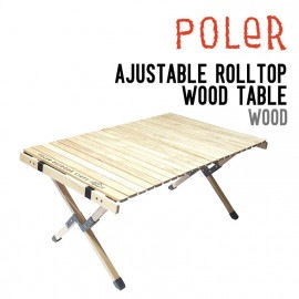 AJUSTABLE ROLLTOP WOOD TABLE