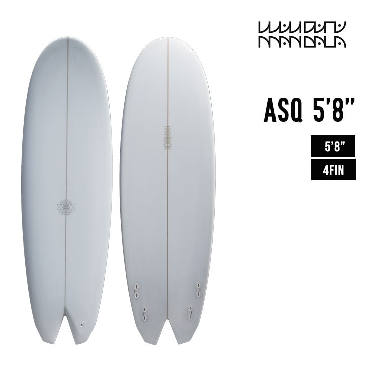 マンダラ MANDALA クアッド フィッシュ サーフボード MANDALA QUAD FISH 5'8