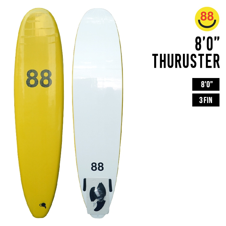 88SURFBOARDS 8'0 THURUSTER | SURF,サーフボード,スポンジ