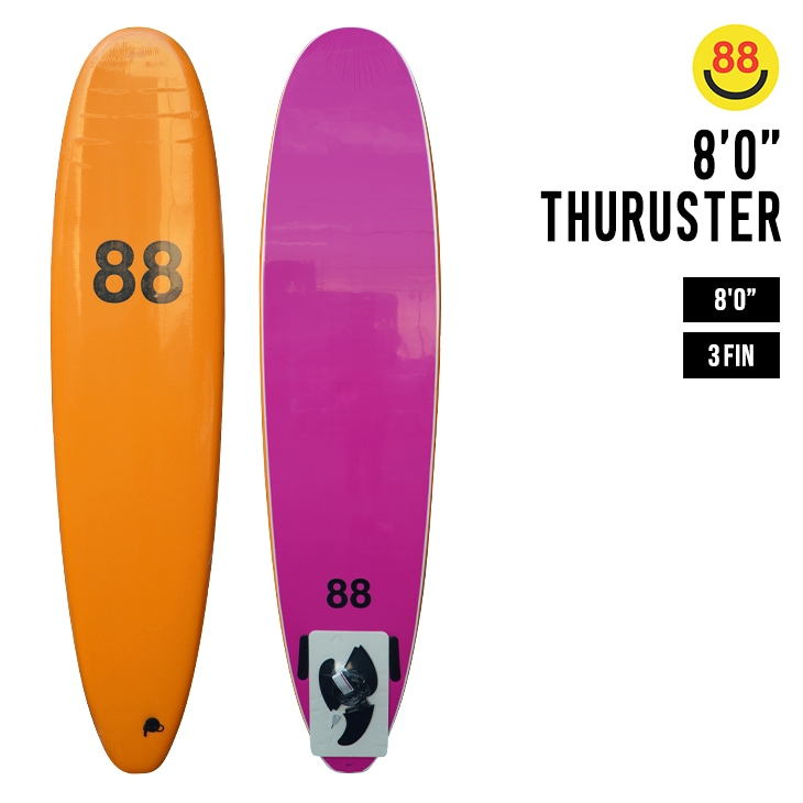 88SURFBOARDS 8'0 THURUSTER | SURF,サーフボード,スポンジ