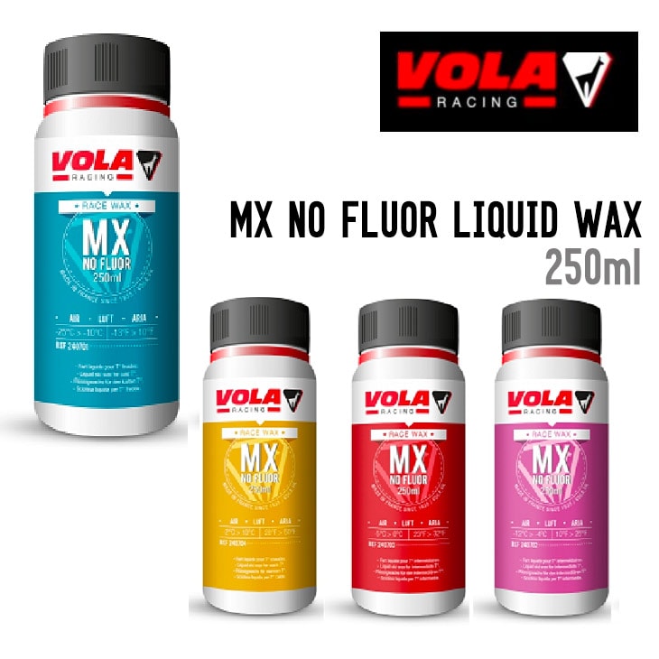 スノーボード VOLA RACING MX NO FLUOR 250mg ボラ ノンフッ素リキッドワックス VOLA MX NO FLUOR LIQUID WAX