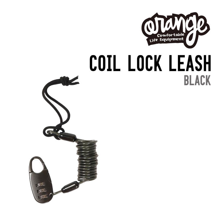 ORANGE COIL LOCK LEASH | SIDECAR ONLINE SHOP