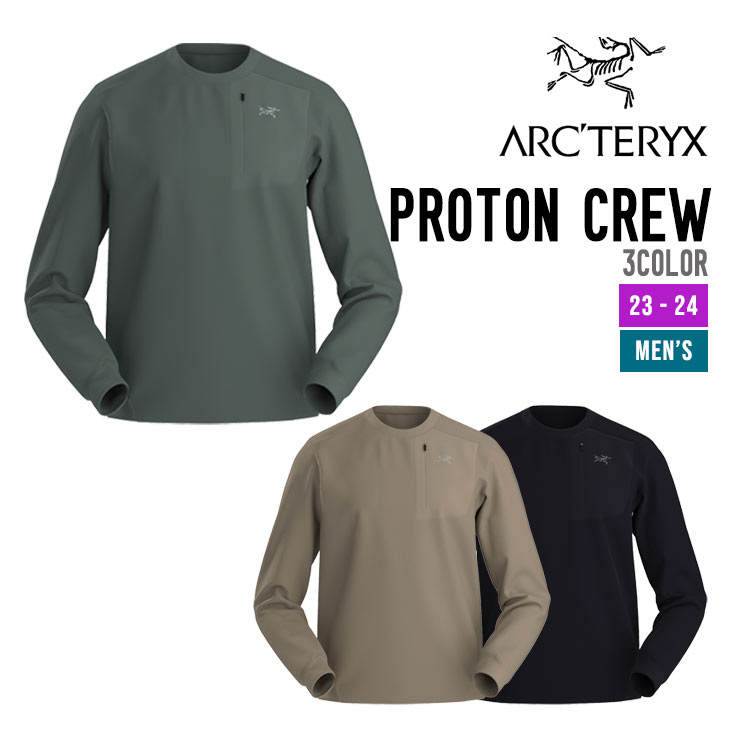 人気新品入荷 アークテリクス ラ,プロトン クルー メンズ ARC'TERYX PROTON トップス