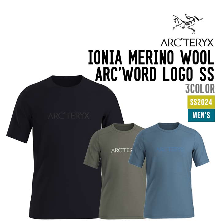 IONIA MERINO WOOL ARC'WORD LOGO SS M
