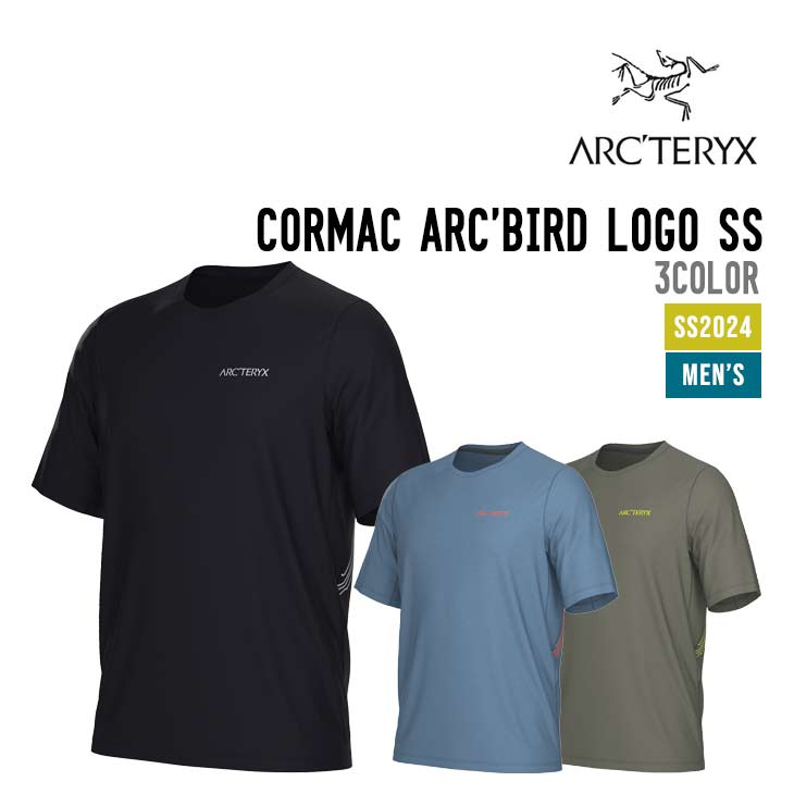 ReBIRD公式 Arc'teryx アークテリクス コーマック cormac アークテリクス true,コーマック アークバード ロゴ ショートスリーブ